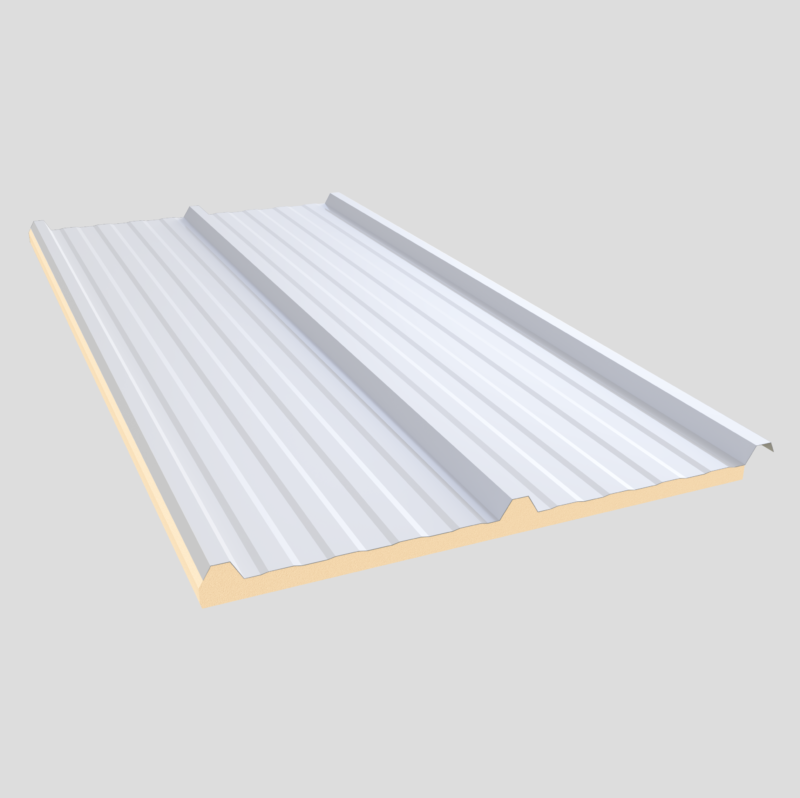 ISOTELHA TRAPEZOIDAL TÉRMICA SANDUÍCHE BR/FORRO NEVE – NÚCLEO EM PIR 30 MM