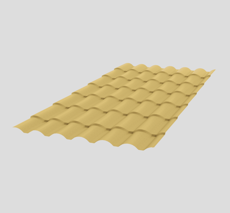 Telha Colonial Standard - RAL1050