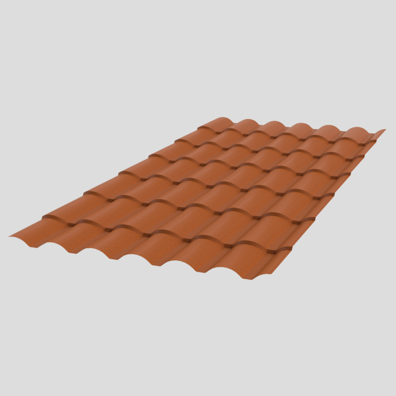 Telha Colonial Standard - RAL8023
